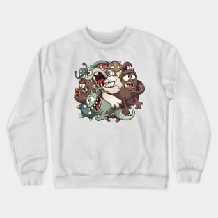 ball monster doodle Crewneck Sweatshirt